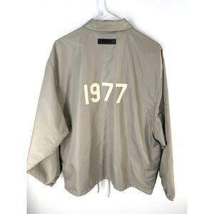 ESSENTIALS Fear of God 1977 Coaches Jacket Fog Snap Button Unlined Pocket Medium